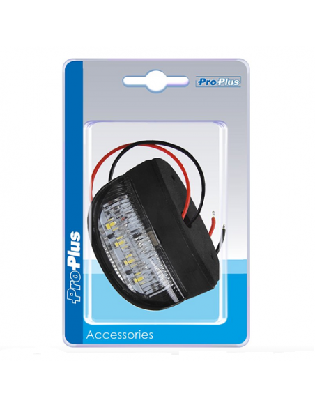 Luz para la matrícula de 72x50mm 4 led Luz para la matrícula de 72x50mm 4 led