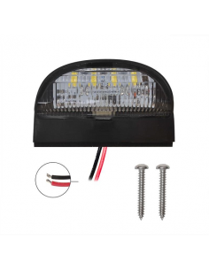 Luz para la matrícula de 72x50mm 4 led