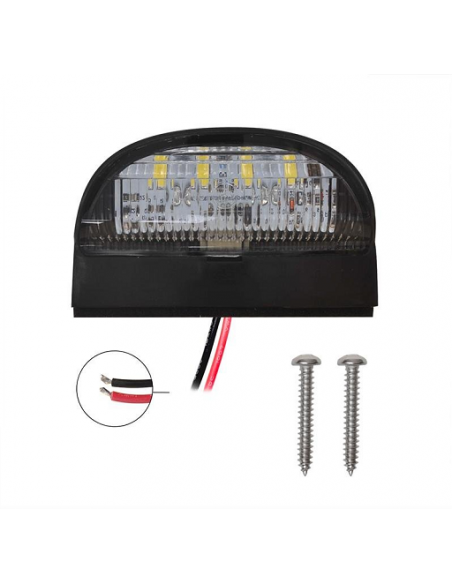 Luz para la matrícula de 72x50mm 4 led Luz para la matrícula de 72x50mm 4 led