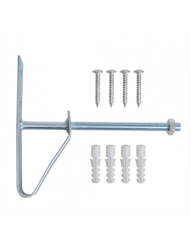 Set porta pneumatici per montaggio a parete in 2 pezzi