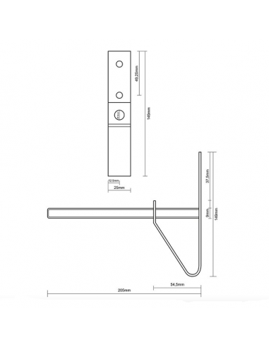 Conjunto de suporte de pneu de montagem em parede de 2 peças