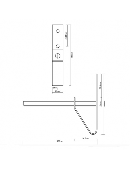 Conjunto de soportes de neumáticos de 2 piezas para montaje en pared