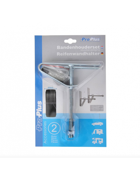 Ensemble de support de pneu à montage mural 2 pièces