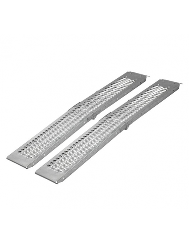 Rampa di carico in acciaio inox 180 x 22,5 cm 2 unità
