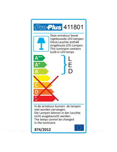 Luz LED lineal 42-leds de 12V 200lm