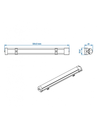 Luz LED lineal 42-leds de 12V 200lm