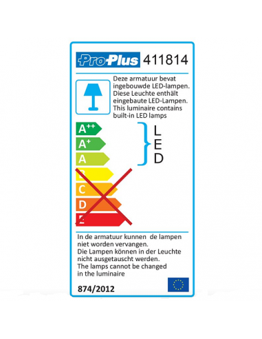 Lámpara circular de techo 42-leds 12V 840lm