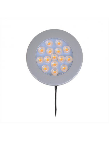 Spot light for surface 15-leds 12V 200lm Ø70x12mm Pro Plus