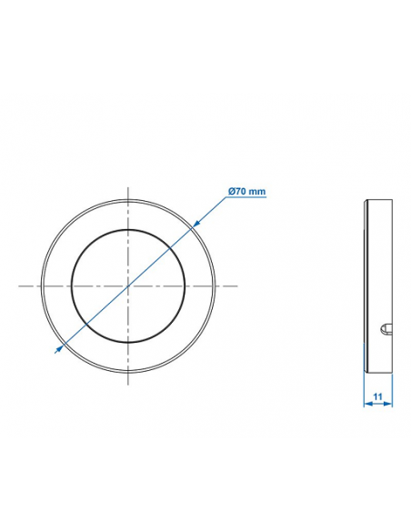 Spot light for surface 15-leds 12V 200lm Ø70x12mm Pro Plus