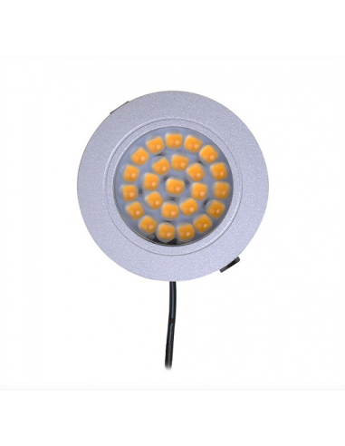 Luce LED per il montaggio 24-led 12V 220lm Ø65x11mm Pro Plus