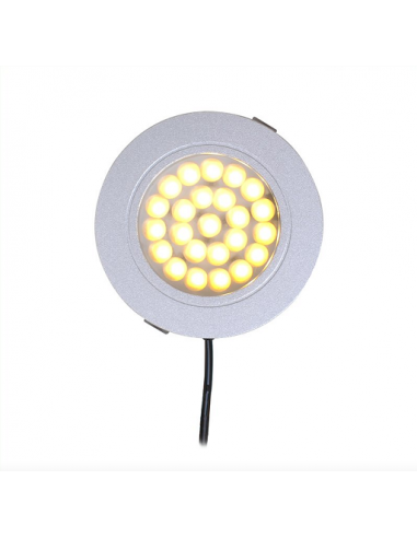 Luz led para empotrar 24-leds 12V 220lm Ø65x11mm Pro Plus