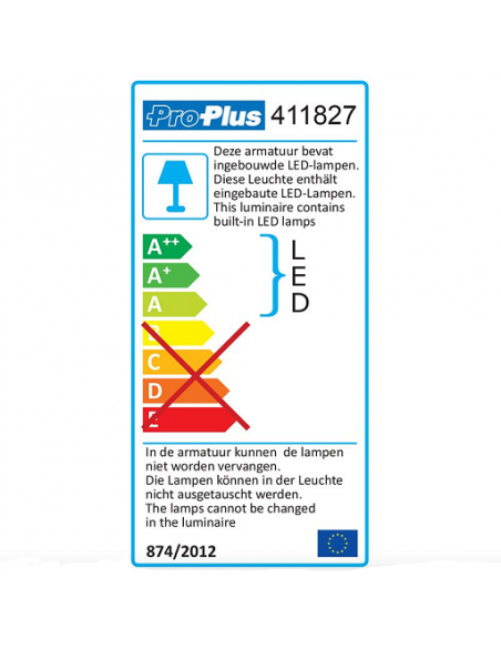 Luce LED per il montaggio 24-led 12V 220lm Ø65x11mm Pro Plus