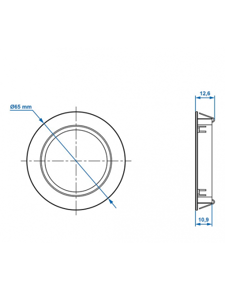 Luz led para empotrar 24-leds 12V 220lm Ø65x11mm Pro Plus