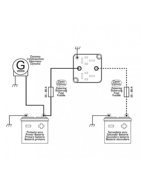 Separatore di carica della batteria intelligente 12V/140A Pro Plus Separatore di carica della batteria intelligente 12V/140A Pro Plus