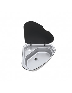 Fregadero triangular con tapa izquierda Thetford Basic Line 33