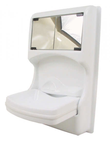 Lavabo pliant avec miroir et meuble