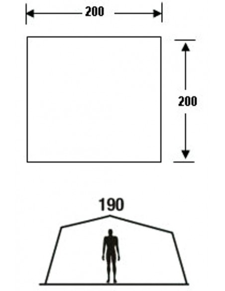 Tenda multifuncional Garda 200 x 200 cm
