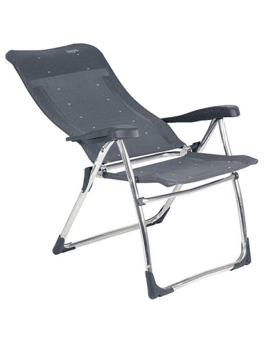 Anthracite Gray Aluminum Folding Multifiber Chair Crespo