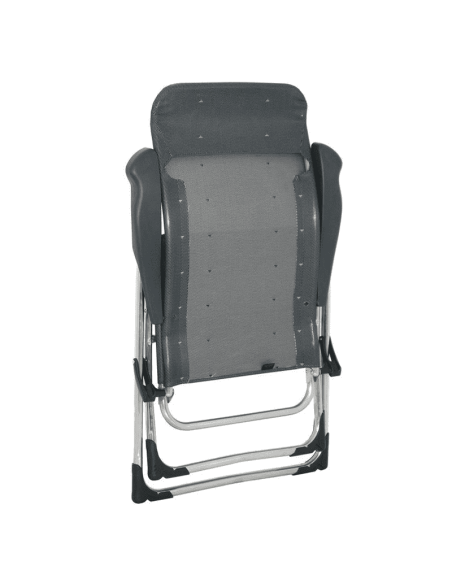 Cadeira multifibra dobrável de alumínio cinza antracite Crespo