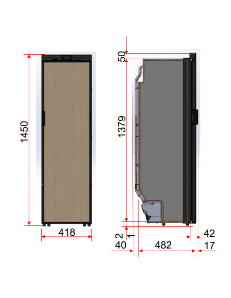 Frigo Freeline Slim webasto SLIM 140 12V