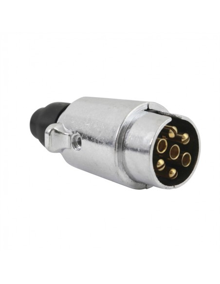 7 pin 12V latching plug.