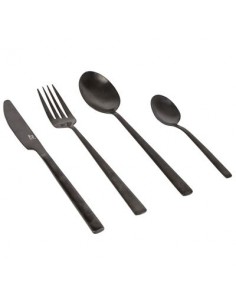 Ballona schwarzes Besteckset 16-teilig