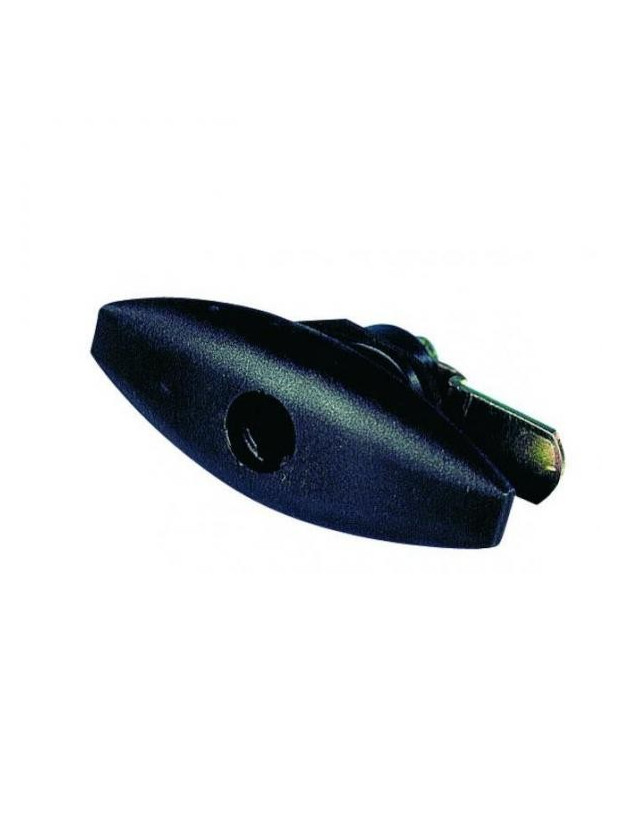 Serrure ovale, noire