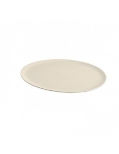 Plato llano de bambú 28cm biodegradable