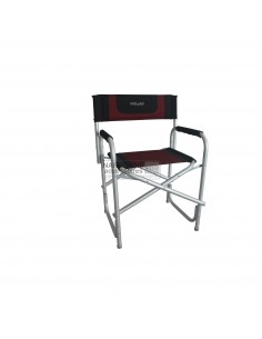 Silla director roja en aluminio Midland