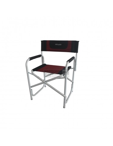 Chaise de metteur en scène en aluminium rouge Midland
