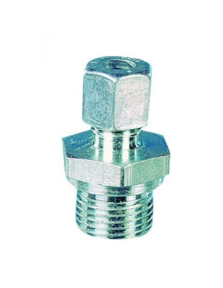 Racord maschio 1/2" a gas ermetico 8mm