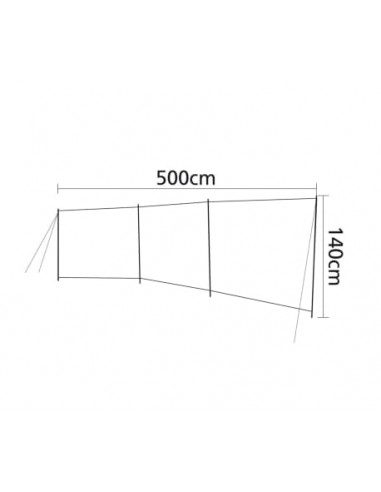 Paravientos 500 X 140 cm Bo-camp