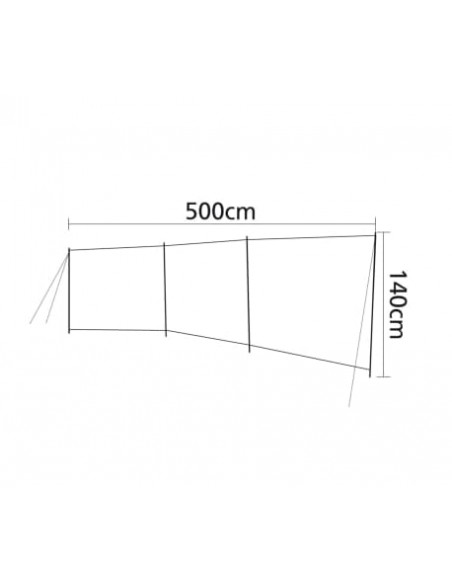 Paravientos 500 X 140 cm Bo-camp Paravientos 500 X 140 cm Bo-camp