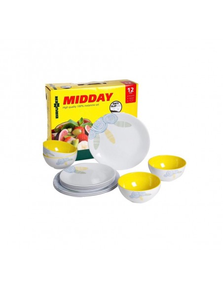 12p Melamine Dinnerware Brunner Summer sun midday