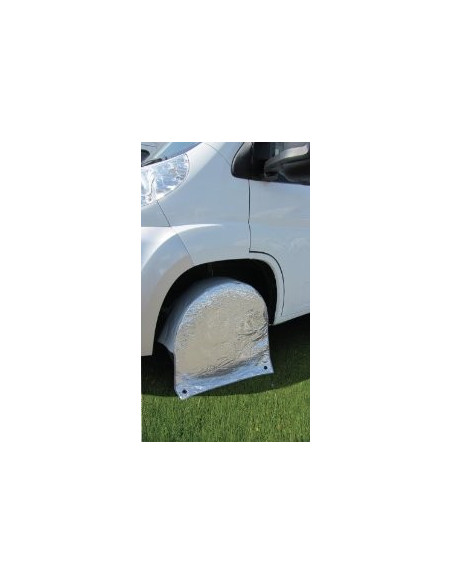 Caravan wheel cover protection