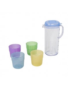 Jarra de limonada con 4 vasos 1300ml