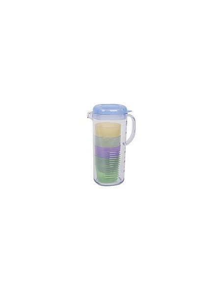 Jarro de limonada com 4 copos 1300ml Jarro de limonada com 4 copos 1300ml
