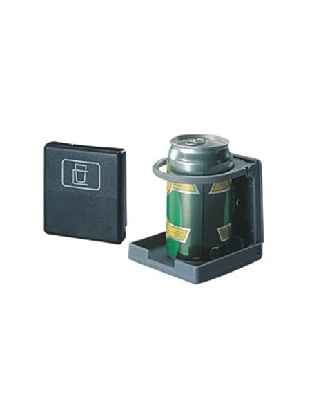 Porte-gobelet pliant 10x10 cm gris clair