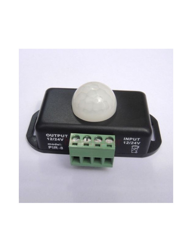 Detector de movimiento infrarojos 12v. Especial caravana.