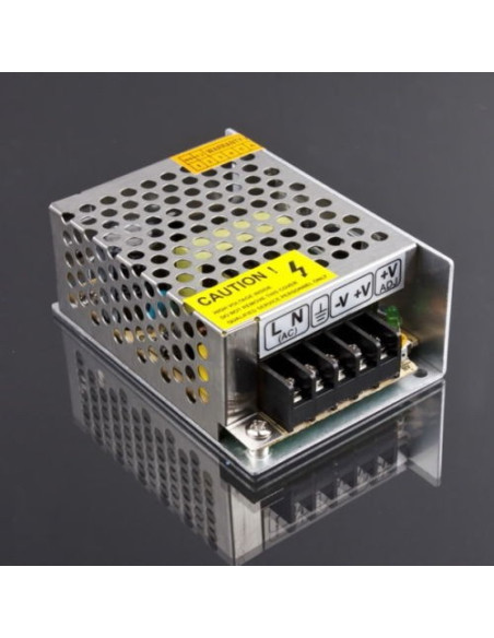 Fonte de alimentação do chassi de aço 12v. 2A Fonte de alimentação do chassi de aço 12v. 2A