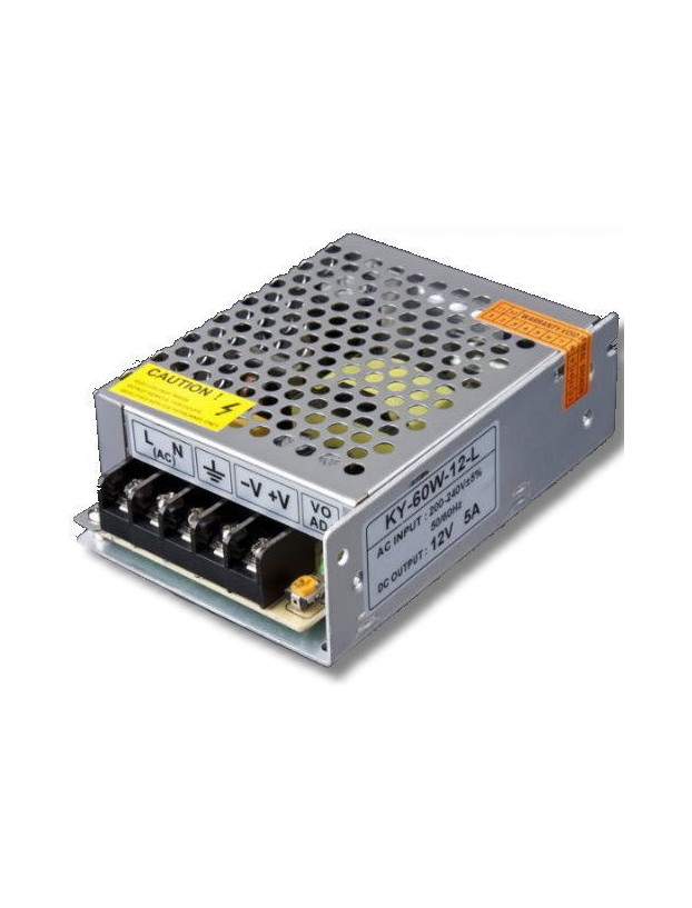 12-V-Stahlchassis-Netzteil. 5A