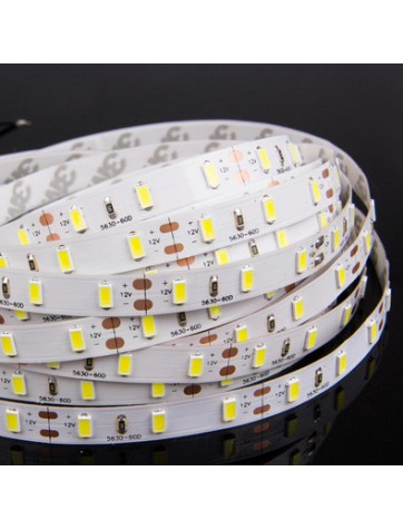 Tira Led 5m blanco Sin Silicona (SMD5630 máxima luminosidad)