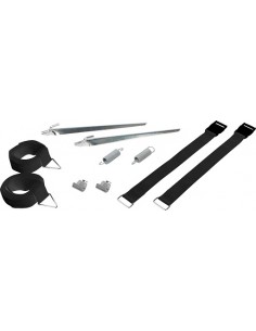 Set 8 piezas Tie Down S negras cinchas de fijación de Fiamma