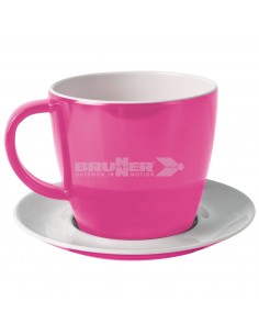 Plate and cup of melanin coffee 25cl. Sandhia Brunner