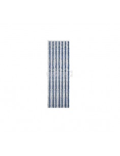 Cortina de chenilla azul y gris Acapulco Brunner 100 x 205 cm