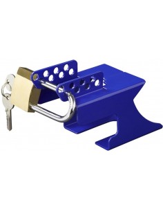 Verrouillage antivol pour attache remorque.