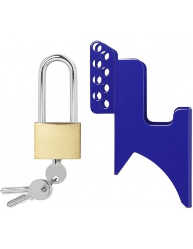 Anti-theft lock for trailer hitch.