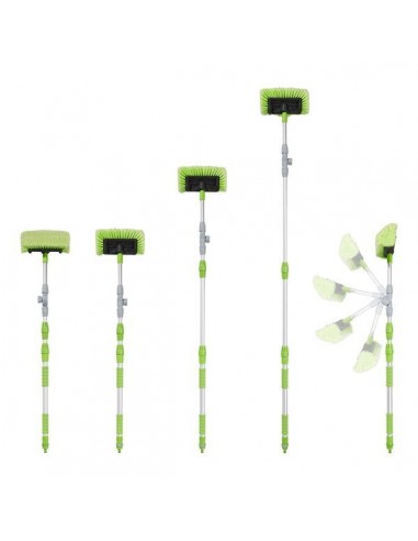 Ausziehbare 3D-Waschbürste mit verstellbarem Teleskopgriff 119-203 cm