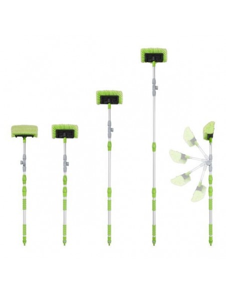 Escova de lavagem extensível 3D com alça ajustável telescópica 119-203 cm