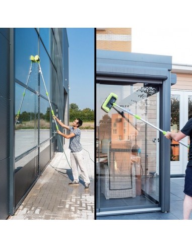 Ausziehbare 3D-Waschbürste mit verstellbarem Teleskopgriff 119-203 cm